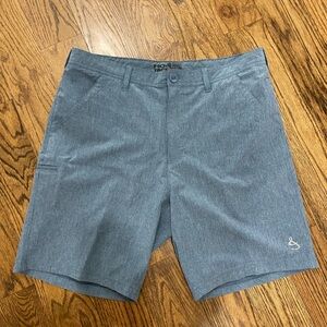 Hook & Tackle Hi-Tide Blue/Gray Men's Hybrid Shorts